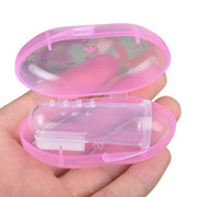 FELLORA Finger-Zahnbürsten-Set – Pink
